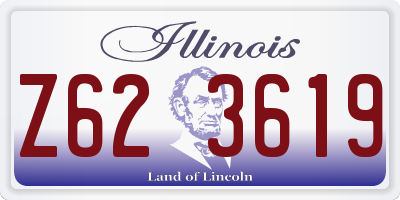 IL license plate Z623619