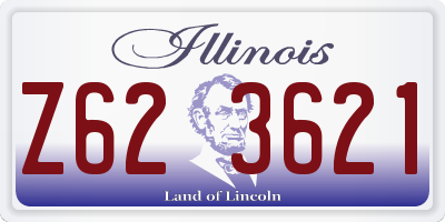 IL license plate Z623621