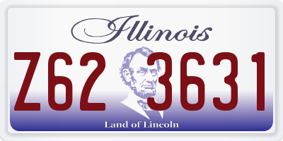 IL license plate Z623631