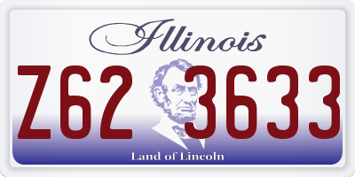 IL license plate Z623633