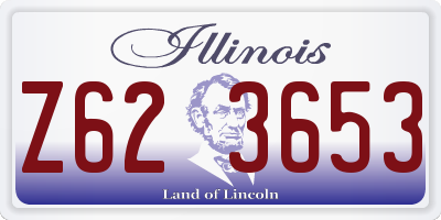 IL license plate Z623653