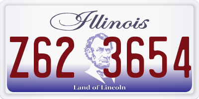 IL license plate Z623654