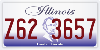 IL license plate Z623657