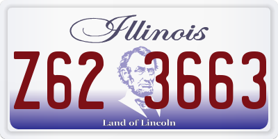 IL license plate Z623663