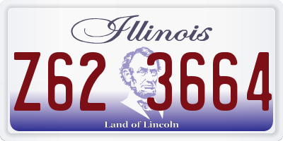 IL license plate Z623664