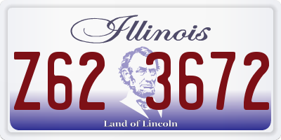 IL license plate Z623672