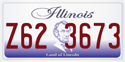 IL license plate Z623673