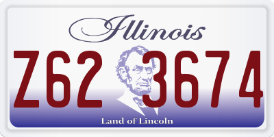 IL license plate Z623674