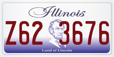 IL license plate Z623676