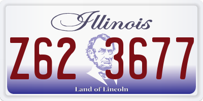 IL license plate Z623677