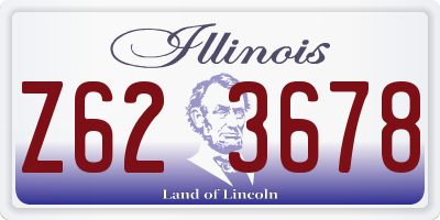 IL license plate Z623678