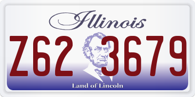 IL license plate Z623679