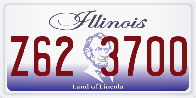 IL license plate Z623700