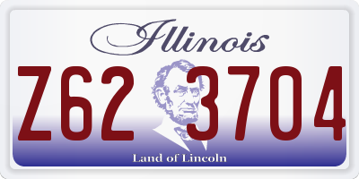 IL license plate Z623704