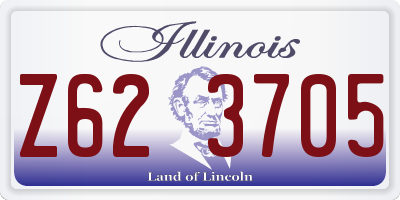 IL license plate Z623705