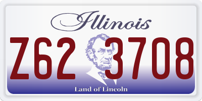 IL license plate Z623708
