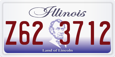 IL license plate Z623712