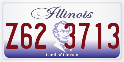 IL license plate Z623713