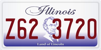 IL license plate Z623720