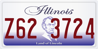 IL license plate Z623724