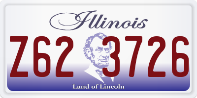 IL license plate Z623726