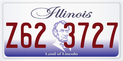 IL license plate Z623727