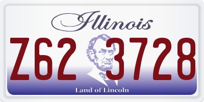 IL license plate Z623728