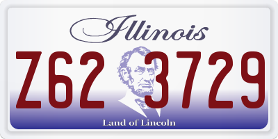IL license plate Z623729