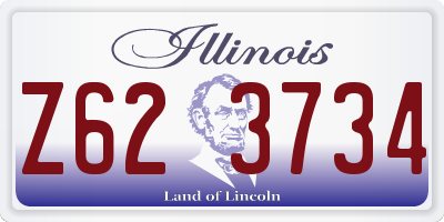 IL license plate Z623734