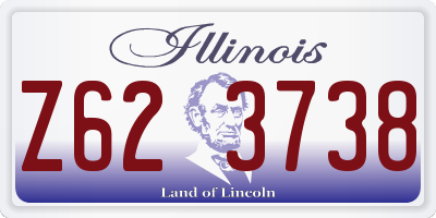 IL license plate Z623738