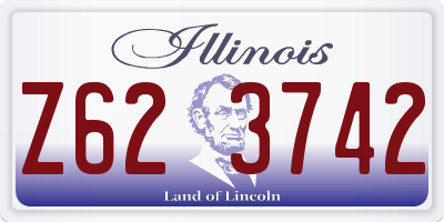 IL license plate Z623742