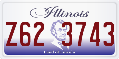 IL license plate Z623743