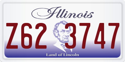 IL license plate Z623747