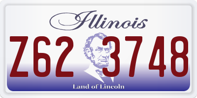 IL license plate Z623748