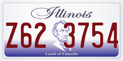 IL license plate Z623754