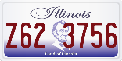 IL license plate Z623756