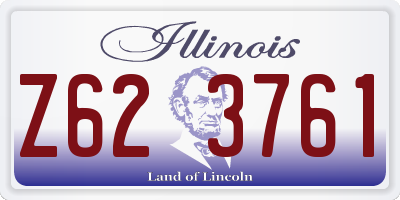 IL license plate Z623761