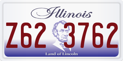 IL license plate Z623762