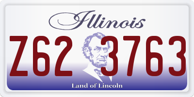 IL license plate Z623763