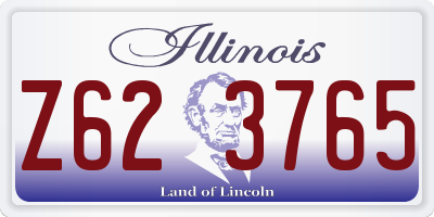 IL license plate Z623765