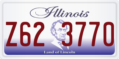 IL license plate Z623770