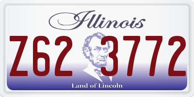 IL license plate Z623772