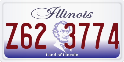 IL license plate Z623774