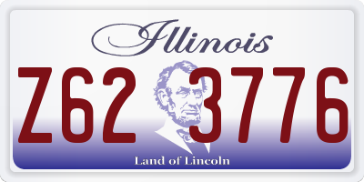 IL license plate Z623776