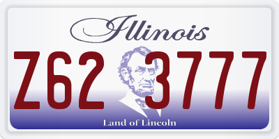 IL license plate Z623777