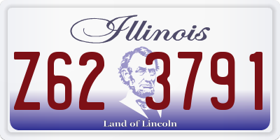 IL license plate Z623791