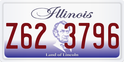 IL license plate Z623796