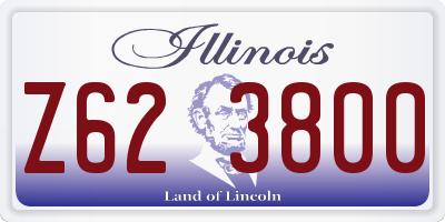 IL license plate Z623800