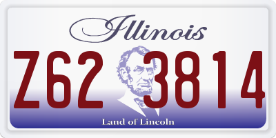 IL license plate Z623814