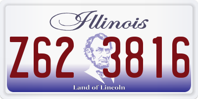 IL license plate Z623816